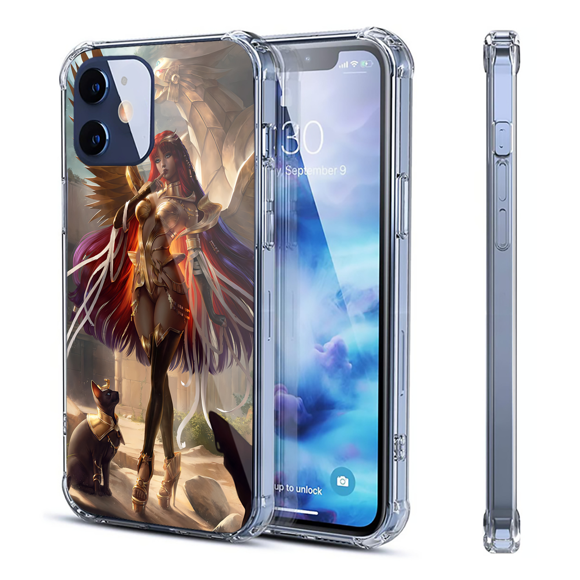 （画像用） 遊☆戯☆王 Yu-Gi-Oh! 【iPhone 12シリーズ対応】透明スマホケース（クリアソフトケース）
